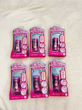 Lot of 6 Barbie Mini BarbieLand Cutie Reveal Doll & Pet, 1.5-inch Ages 4+ Mattel